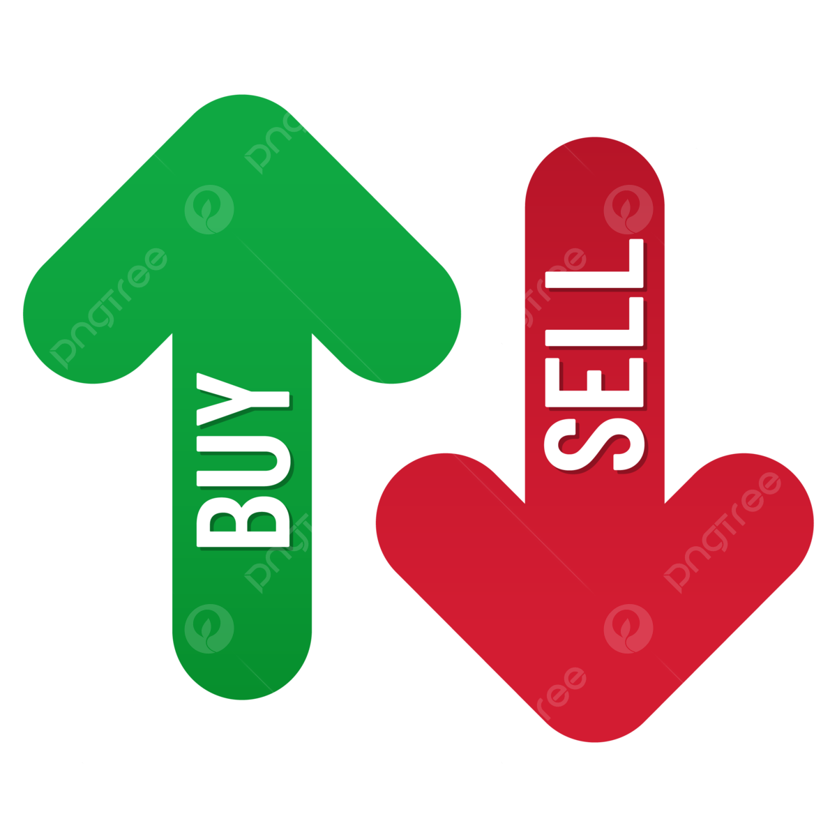Trading Green And Red Buy Sell Arrow Sign Vector, Buy Sell, Buy Sell ...